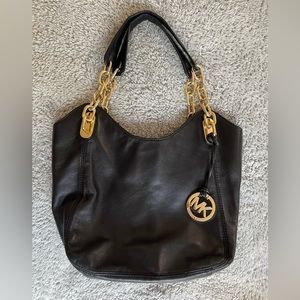 Michael Kors Black Purse with MK Logo